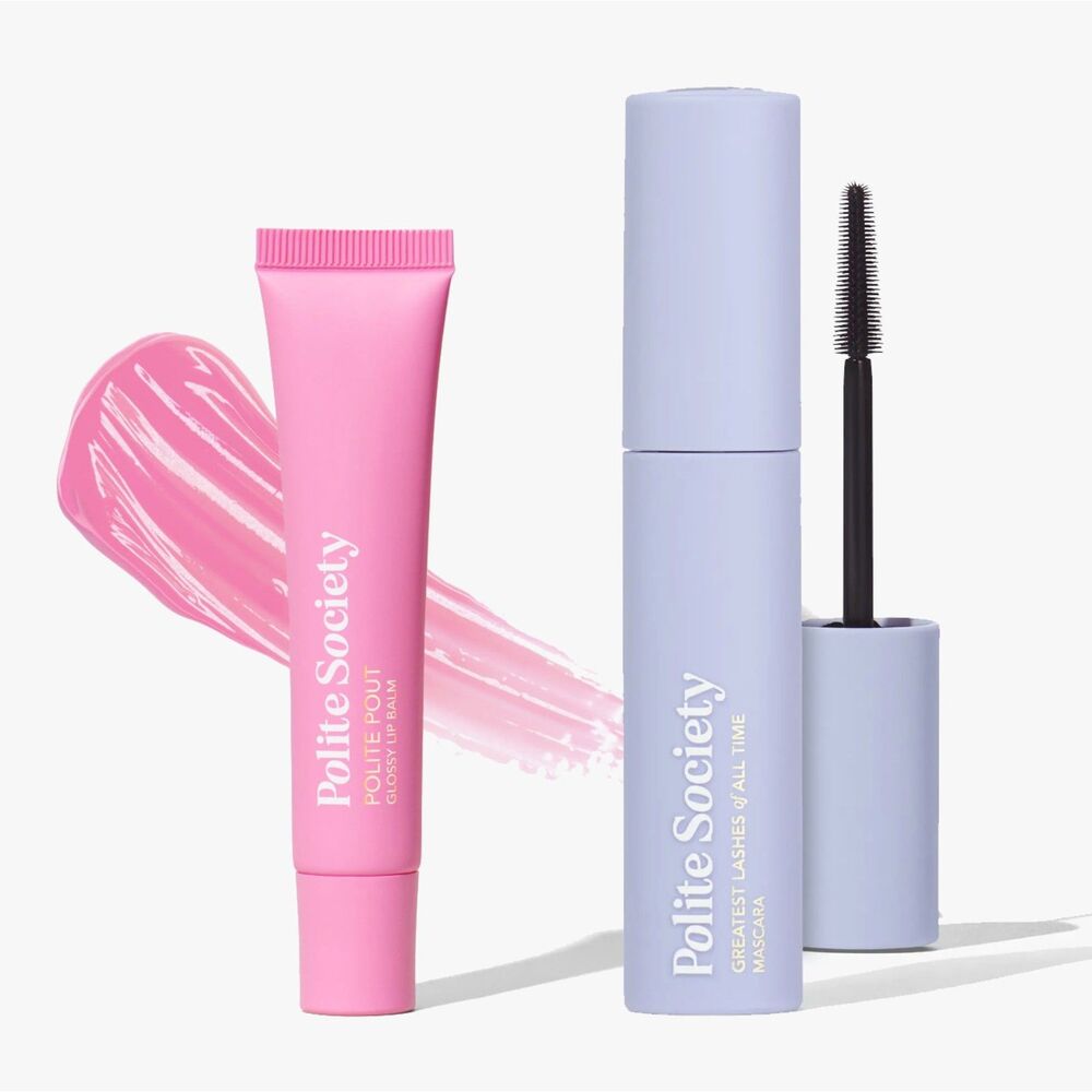NIB Glossy Lip Balm & Mascara Bundle - Polite Society